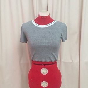 Grey crop top